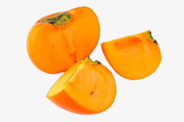 高清切开的柿子免抠
