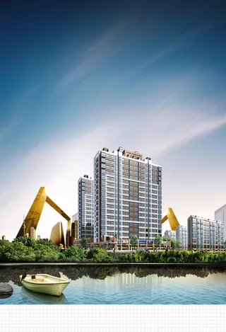 房地产宣传单背景素材高清