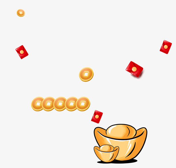 元宝 红包 中国风免抠