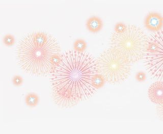 彩色炫丽舞台星光卡通免抠