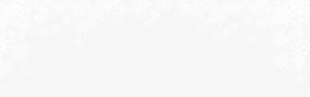 白色雪花框架免抠