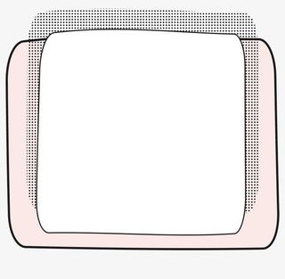 时尚可爱点点文字内容框免抠