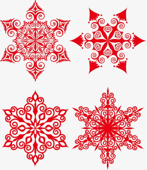 高清雪花png免抠