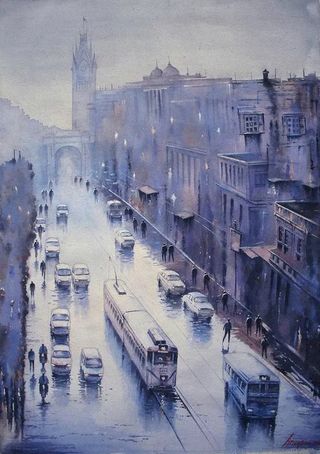 闹市街头海报设计高清