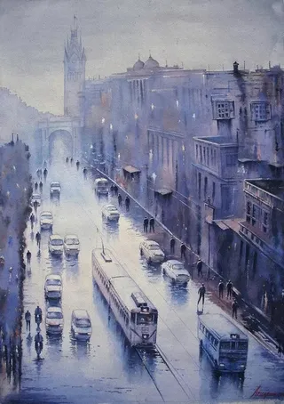 闹市街头海报设计高清