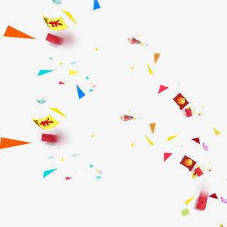 三角漂浮装饰免抠