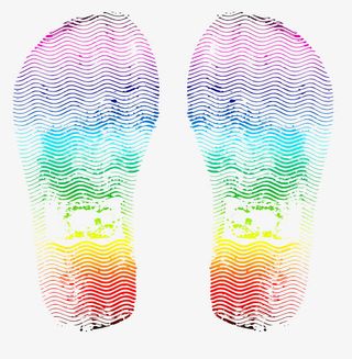 鞋子痕迹矢量图免抠