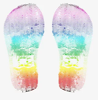 鞋子痕迹矢量图免抠