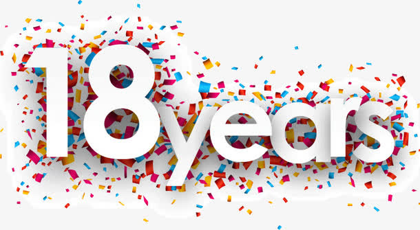 生日快乐立体字免抠