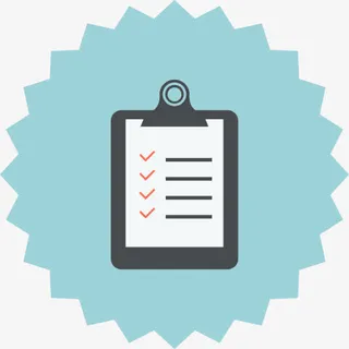 检查清单对号剪贴板记事本报告任免抠