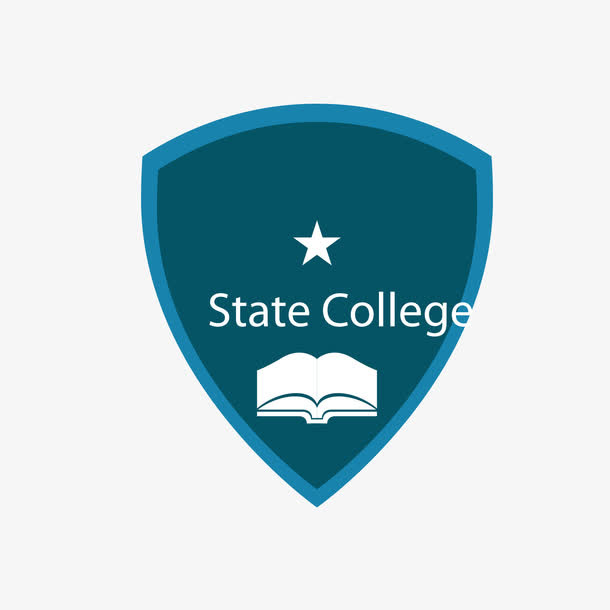 圆三角大学标签免抠