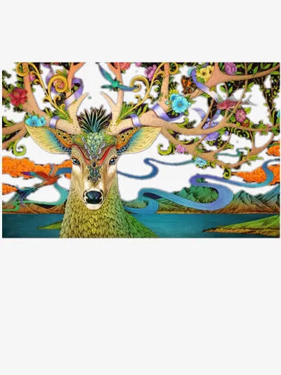 梅花鹿免抠