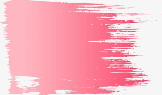 矢量粉色创意笔刷图免抠