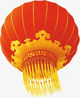 手绘红黄色灯笼海报免抠 手绘红黄色灯笼海报免抠