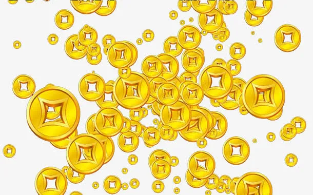 金币落下免抠