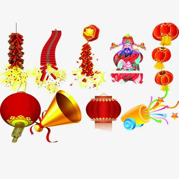 过年元素装饰免抠