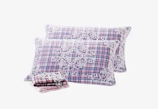 宫廷提花双层纱布纯棉枕巾免抠