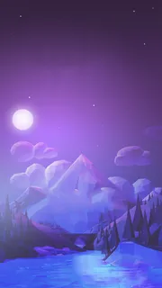 紫色七夕H5背景高清