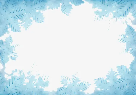 蓝色花边免抠 蓝色花边免抠