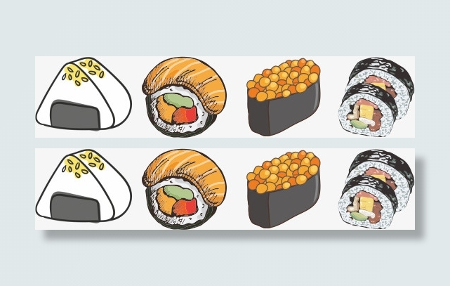 美味的饭团卡通图标免抠