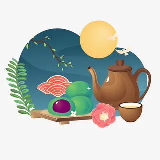 国潮美食青团免抠