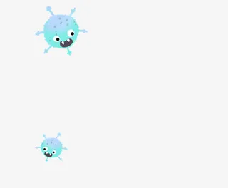 疫情病毒卡通免抠