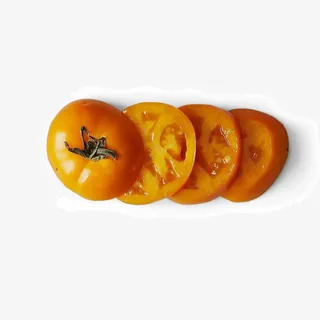 黄色西红柿免抠