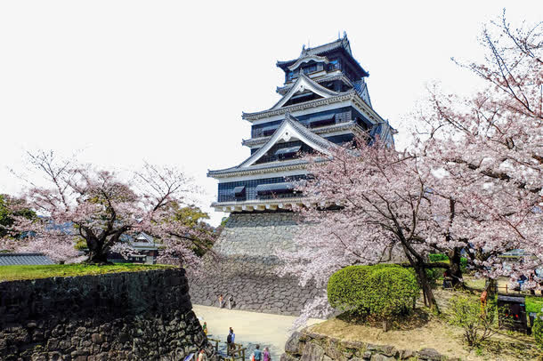 日本熊本城图片免抠