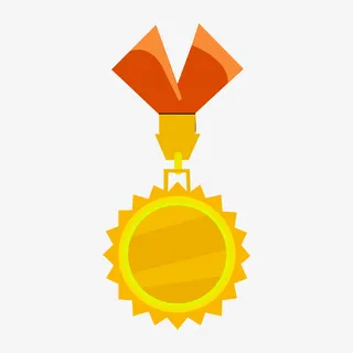 太阳矢量创意奖牌图案始免抠