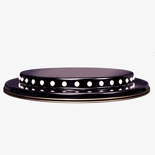 一个立体化的黑色底座免抠