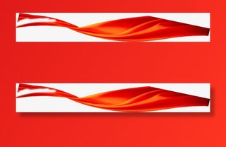 漂浮红带电信海报免抠