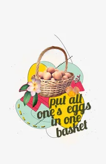 一篮鸡蛋素材免抠