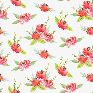 小清新水彩花朵底纹背景