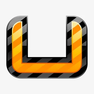 创意炫酷英文字母U免抠