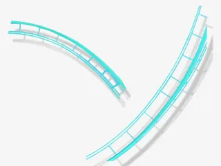 蓝色过山车免抠