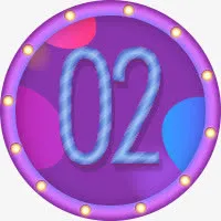 手绘紫色光效02免抠