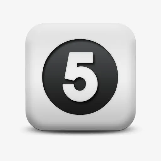 磨砂白广场图标字母数字固体字母免抠