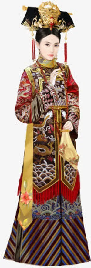 彩绘立绘格格皇后免抠 彩绘立绘格格皇后免抠