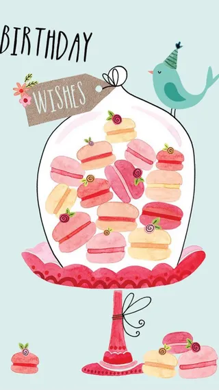 浪漫卡通蛋糕背景高清