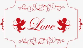 结婚请柬元素PNG矢量元素免抠