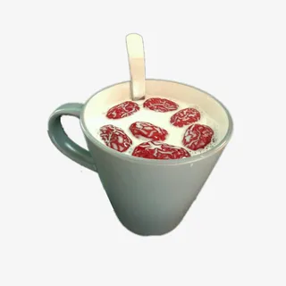 杯子里的牛奶和大枣免抠