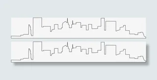 简笔画城市免抠