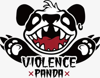 惊悚熊猫矢量免抠