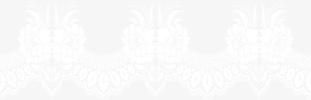 圆弧形白色蕾丝免抠