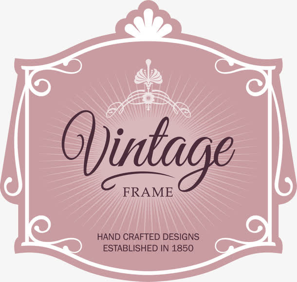 矢量婚礼请柬标签底纹免抠