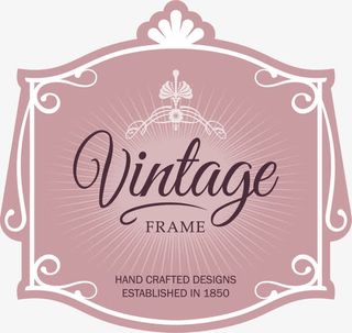 矢量婚礼请柬标签底纹免抠