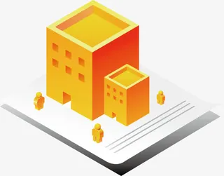 纸上的高楼免抠