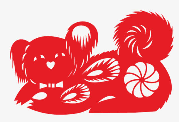 可爱长毛狗免抠