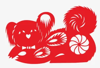 可爱长毛狗免抠