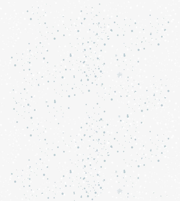 白色漂浮雪花免抠